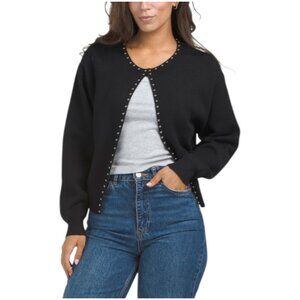 SUGAR LIPS Adara Studded Flyaway Cardigan